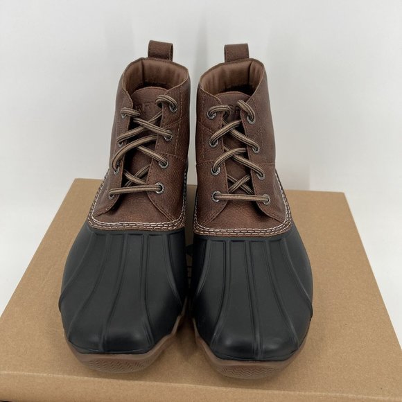 Sperry Men\'s Brewster Low Duck Boots sz 8 Brown/Black STS22783 Waterproof NWOB main image 7